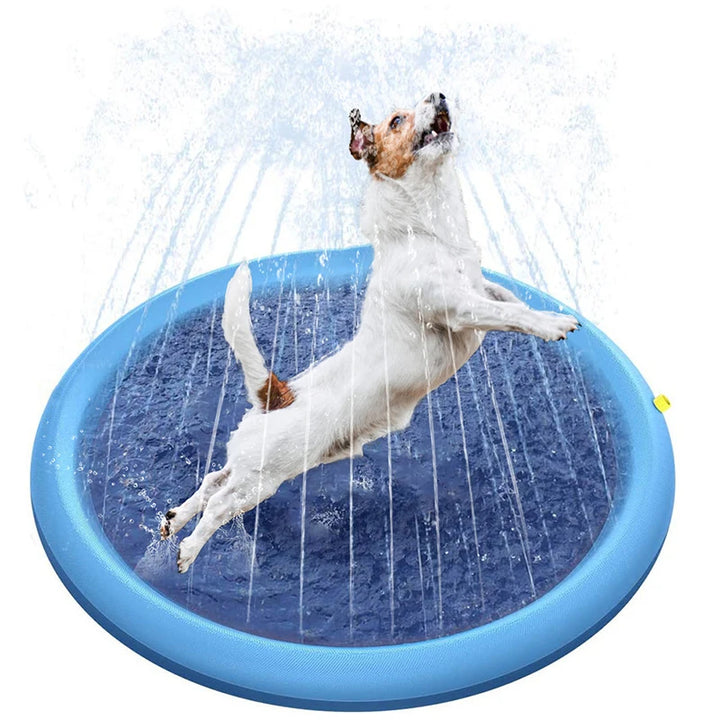 170x170cm Pet Sprinkler Pad | Inflatable Dog Bathtub