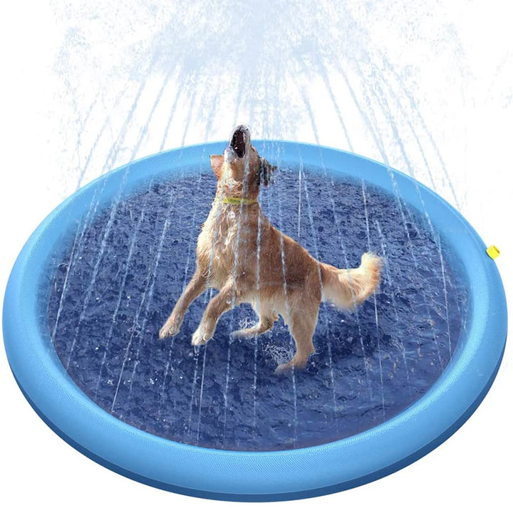 170x170cm Pet Sprinkler Pad | Inflatable Dog Bathtub