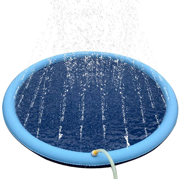 170x170cm Pet Sprinkler Pad | Inflatable Dog Bathtub