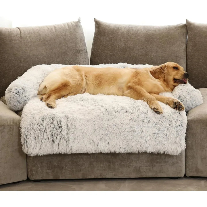 Calming Dog Bed | Ultra-Soft Fluffy Plush Mat