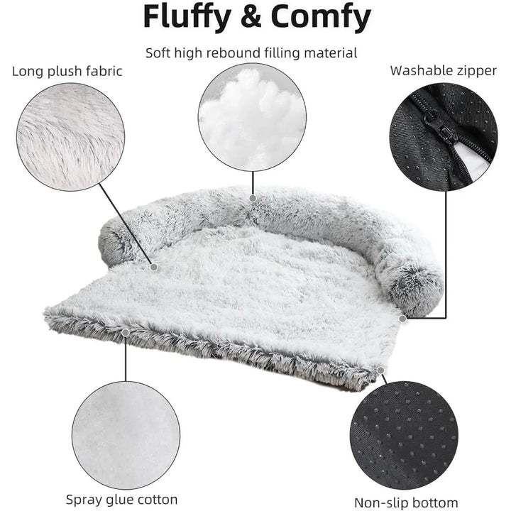 Calming Dog Bed | Ultra-Soft Fluffy Plush Mat