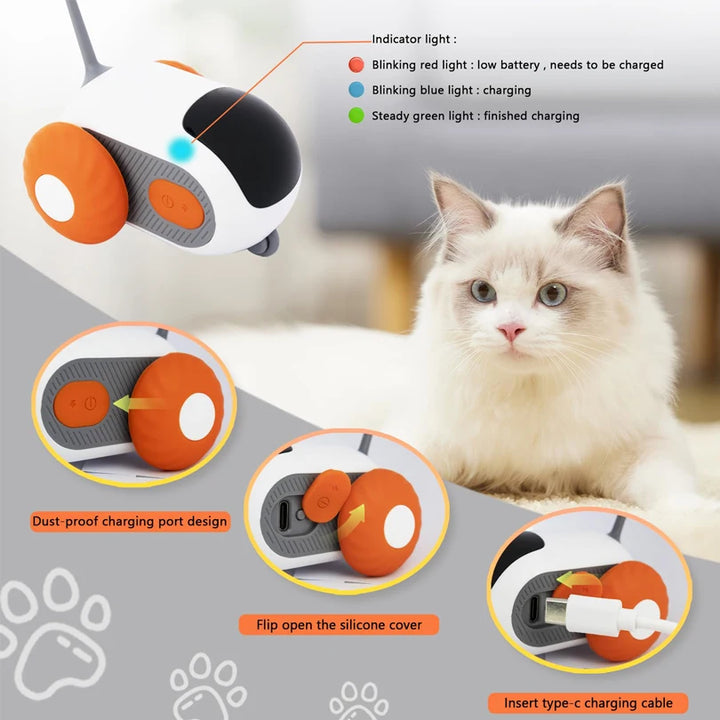 Cat Interactive Car Toy | Moving Mouse & Fun Ball